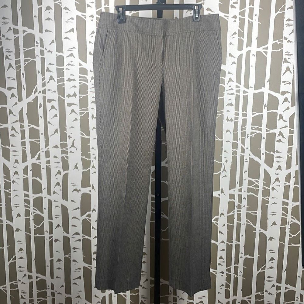 Ann Taylor LOFT Marisa Wide Leg Houndstooth Print Pant sz 8 Upcycled Buttons